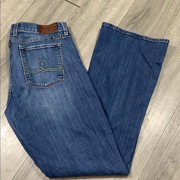 Lucky Brand “Sophia Bootcut” Medium Wash Stretch Jeans size 14 - Picture 1 of 12